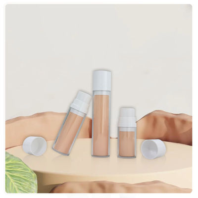 শরীরের লশ PETG 50ml বায়ুহীন পাম্প বোতল সেট প্লাস্টিক পুনর্ব্যবহারযোগ্য ত্বকের যত্ন প্যাকেজিং
