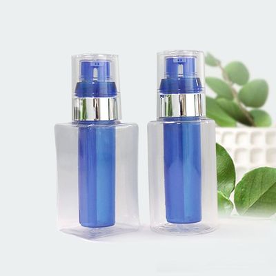 30 মিলি 90 মিলি লোশন পাম্প বোতল PETG ডুয়াল চেম্বার প্লাস্টিকের লোশন বোতল