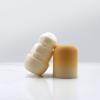 কাস্টমাইজড প্লাস্টিকের মাঝারি বাঁকা কোমর পাতলা কুমড়া 50 মিলি ডিওডোর্যান্ট রোল-অন বোতল